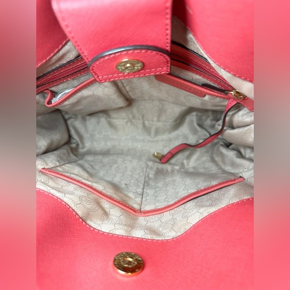 Michael Kors Hamilton Large Watermelon / Coral Shoulder Bag - Picture 7 of 13